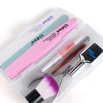 

Dead Skin Remover Buffer Sand Scissor Clean Brush Box Polish Tool Nail art Cuticle Nipper Pusher Cutter Clipper Trimmer Manicure