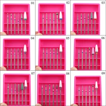 6 шт. алмаз керамика маникюрный набор фрезы для маникюра роторные заусенцы чистые биты электрическая машина художественный аксессуар