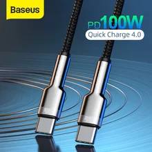 Baseus 100W USB C na USB typ C kabel do MacBook Pro QC 4.0 PD USB C szybka ładowarka kabel do Xiaomi Redmi Note 8 Pro Samsung S20