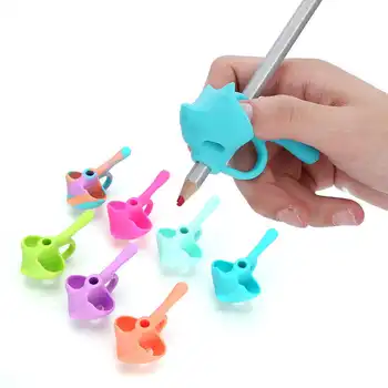 

7pcs Five Fingers Writing Pen Grip Silicone Students Pencil Grips Writing Aid Grip