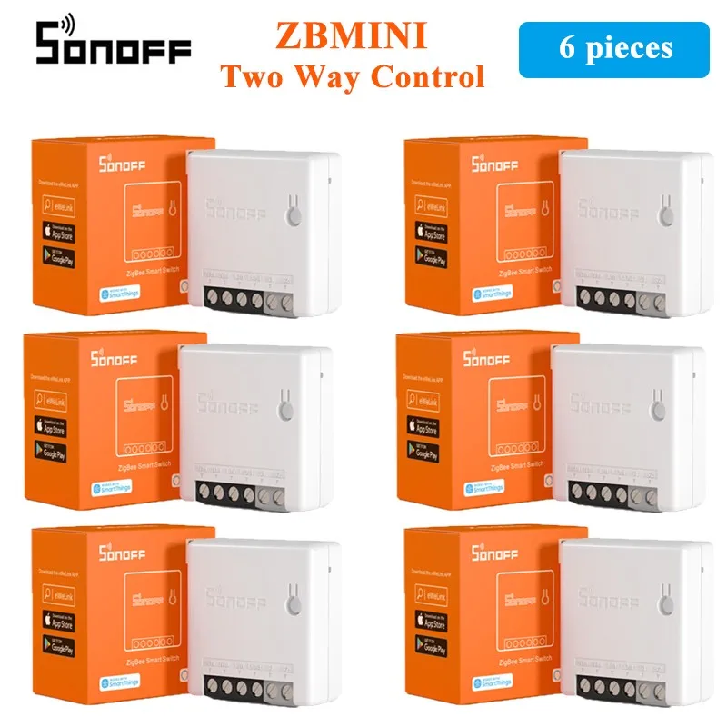 SONOFF ZBMINI Zigbee 3.0 Mini Smart Switch DIY Two Way Module eWelink APP Control ZBBridge Required Work with Aelxa Google Home 