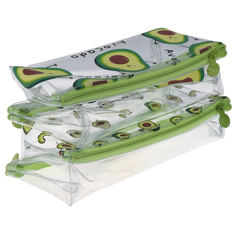 1 шт. Карандаш Чехол авокадо школьный пенал карандаш чехол прозрачный сумка