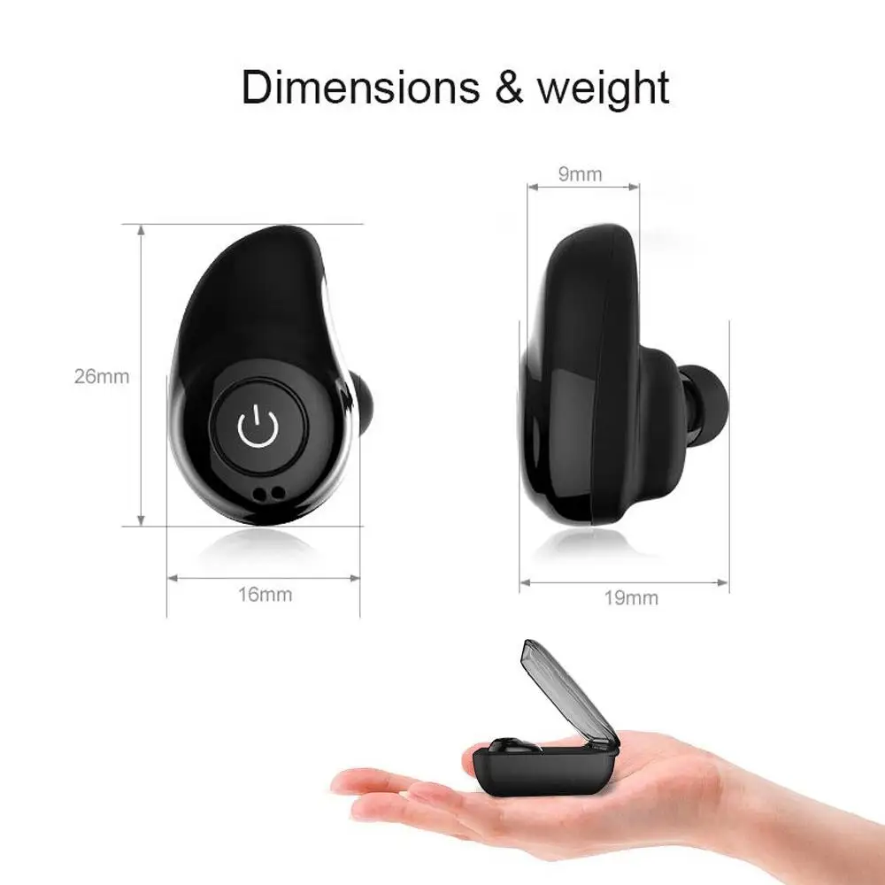 Мини TWS Беспроводная стерео-гарнитура с Bluetooth шумоподавлением спортивные наушники-вкладыши с зарядным устройством