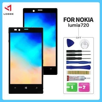 

100% Tested Screen For Nokia Lumia 720 N720 RM-885 LCD Display Touch Screen Digitizer Assembly Panel Replacement Parts