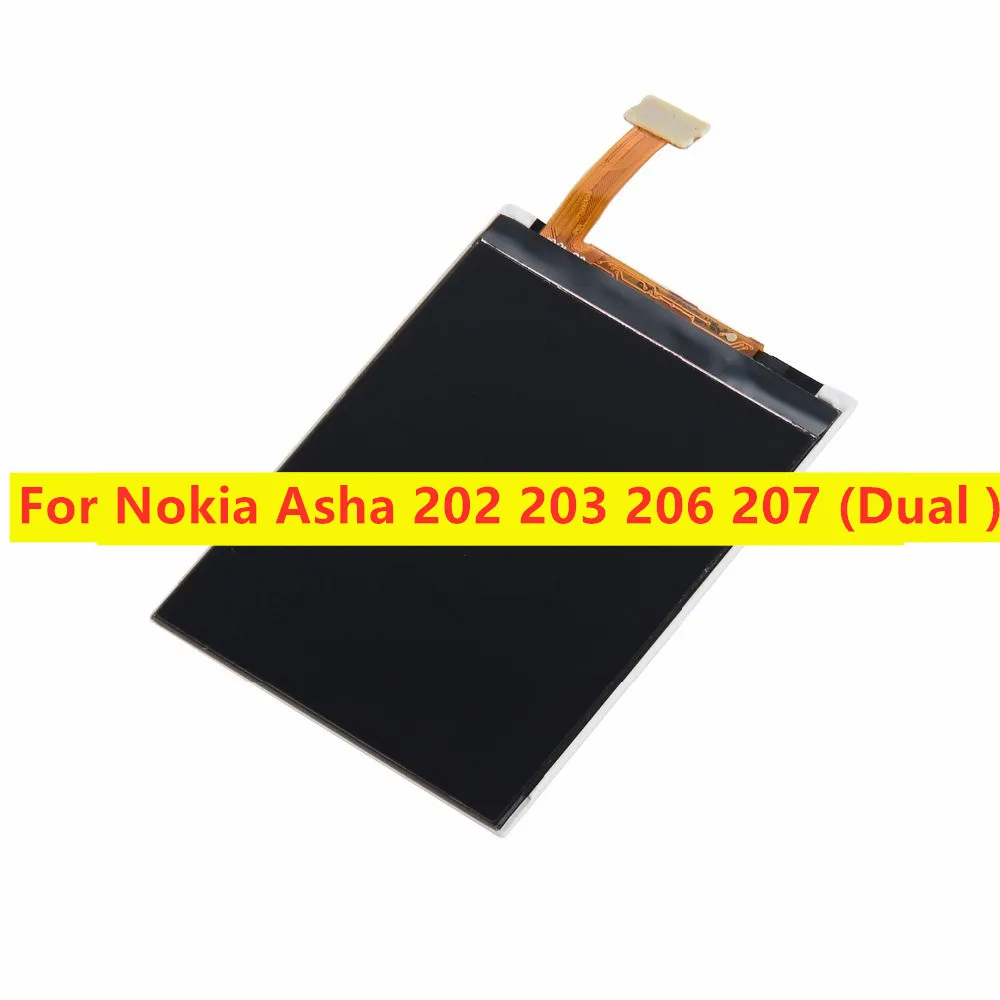 Высокого качества для Nokia Asha 202 203 206 207 208 300 301 X3-02 C3-01 515 Dual SIM ЖК-дисплей Экран дисплея