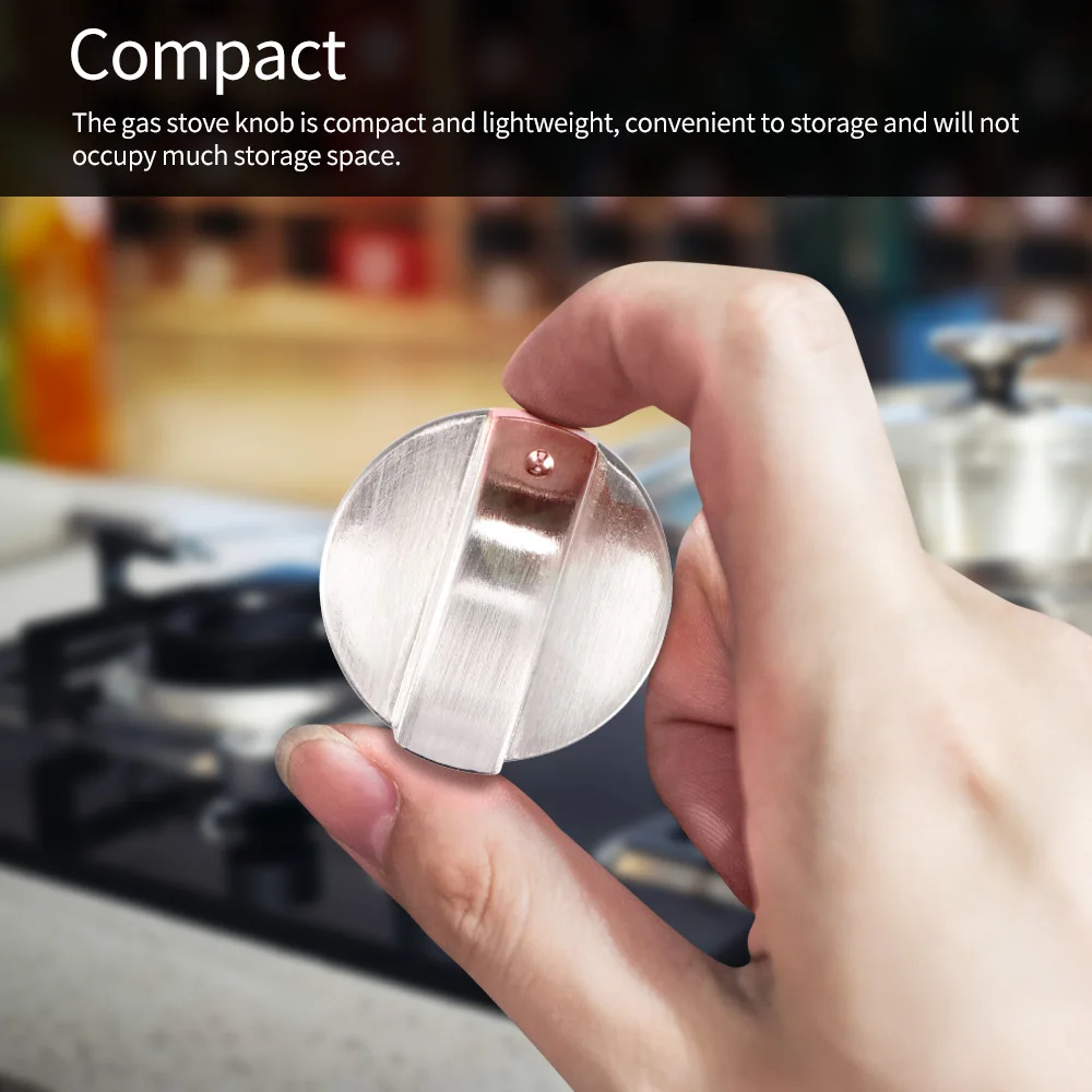 1/2/4 PCS Metal 8mm Universal Silver Gas Stove Control Knobs Adaptors Oven Switch Cooking Surface Locks Rotary for gas stove | Дом и сад