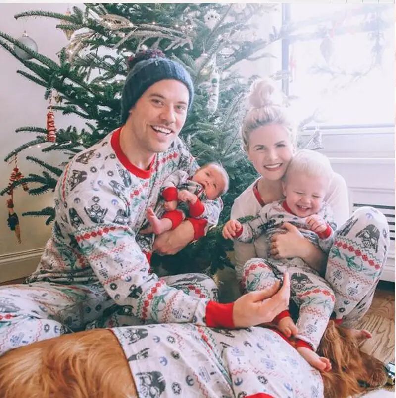 CYSINCOS рождественские пижамы для всей семьи; Одинаковая одежда для папы, мамы, дочки и сына; одежда «Мама и я»; семейная одежда; Рождественская одежда