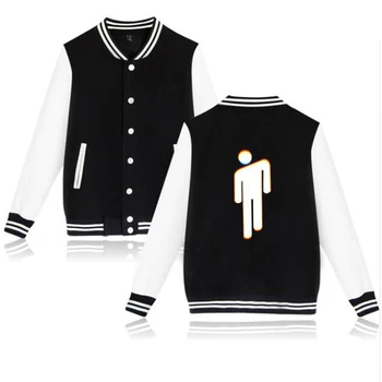 

billie eilish Jacket Fashion Korean Baseball Jacket Men Women Unisex Cardigan Jacket Autumn Casual Warm Long Sleeve Jacket Coat