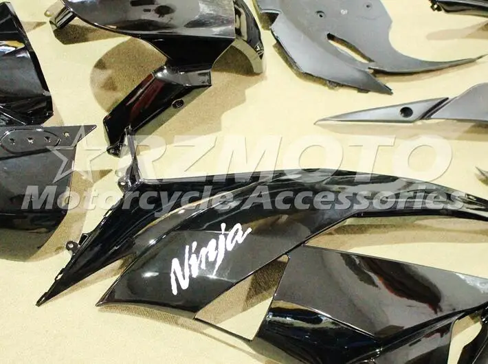 Литьевая Форма ABS обтекатель комплект подходит для Kawasaki ZX6R 2009 2010 2011 2012 Обтекатели ZX-6R 09 10 11 12 ниндзя 636 цвет черный
