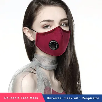 

Universal Face Mask Respirator Reusable Washable Masks For Mouth Breathable Valves Filter Protection For Women Men Personal Care