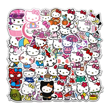 

50pcs Mixed Cat Toy Stickers For Suitcase Satchel Schoolbag Book Bag Pencil Box Folder Phone Laptop Travel Luggage Cool Decals