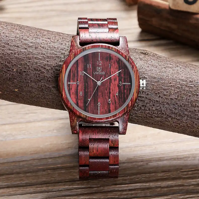 Uwood Hochwertigem Stabile Holz Holz Quarz Uhren Manner Armbanduhren Bambus Uhr Fur Manner Holz Strap Uhr Uhren Herren Uhren Quarz Uhren Aliexpress