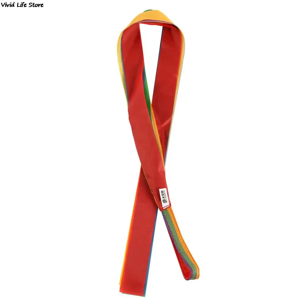 Children Traditional Retro Rainbow Streamer Dance Interactive Color Ribbon Toys for children interactive games gymnastics ribbon gymnastics streamer rod