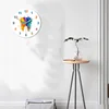 Watercolour Tooth Painting Print Wall Clock  Clinic Wall Art Non Ticking Wall Watch Orthodontist Dentist 6