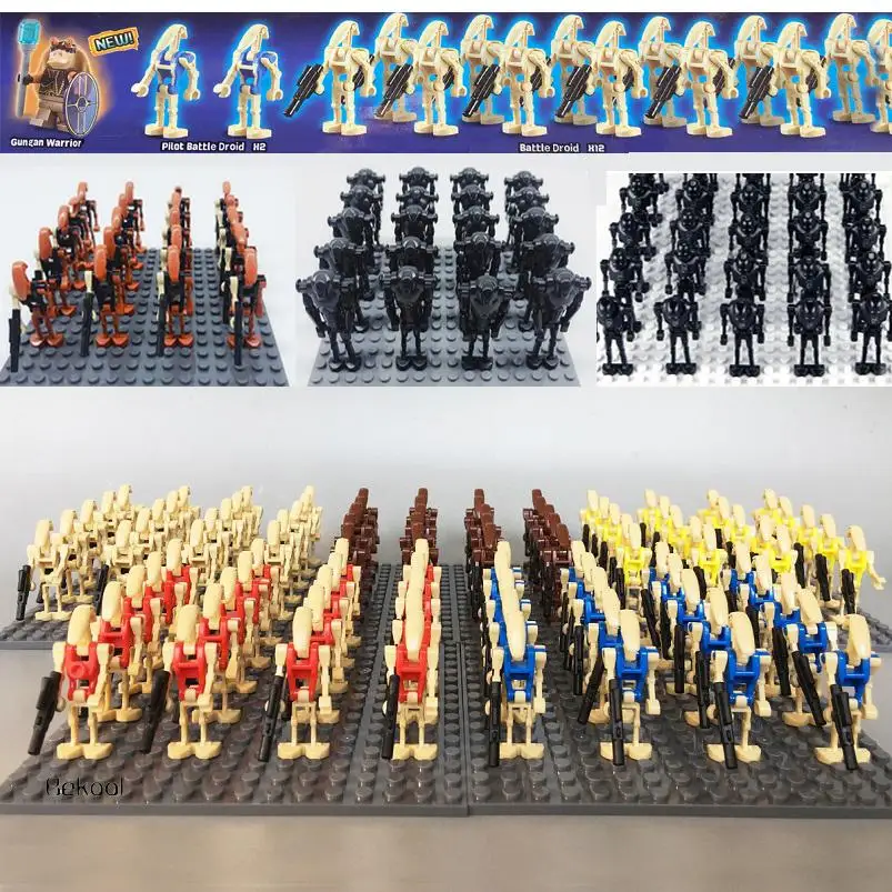 20 шт./лот битва Droids строительные блоки совершенно новый пользовательский клон Sw001