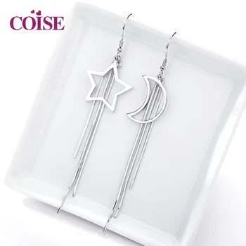 

S925 Silver Star Moon Fashion Earrings