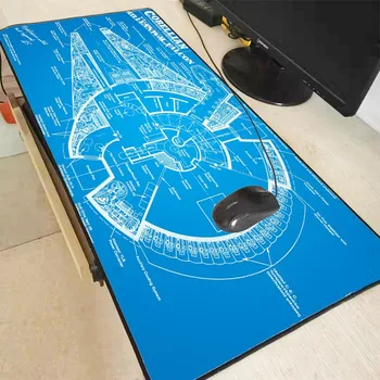 

XGZ Star War Spaceship Pattern Speed Locking Edge Large Natural Rubber Mouse Pad Waterproof Game Desk Mousepad Mat for Dota LOL