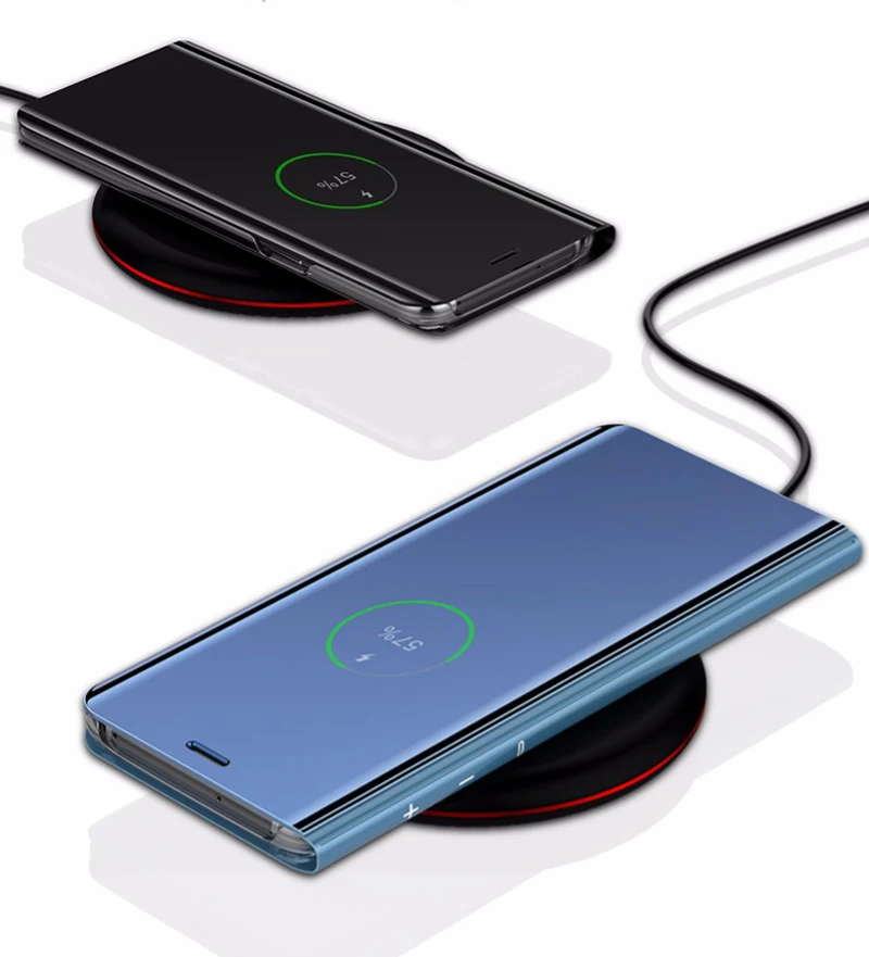 Прозрачный умный флип чехол mi rror для Xiao 9 9T 8 Pro SE Lite 5x 5C 6 6x Max3 x3 Pocophone F1 CC9E телефона| |