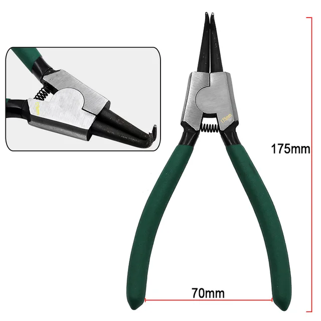 7 Inch Internal External Curved Straight Tip Circlip Snap Ring Plier Bike DBIRD 3number