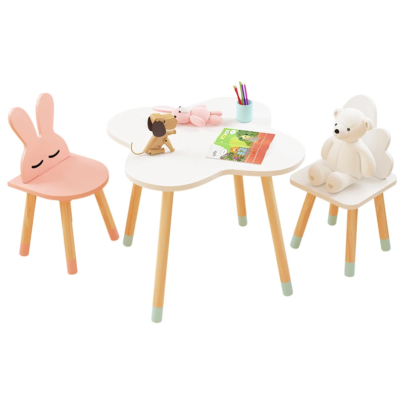 

Ins Children's Study Table And Chairs Kindergarten Cartoon Cloud Small Table kids chair for kindergarten