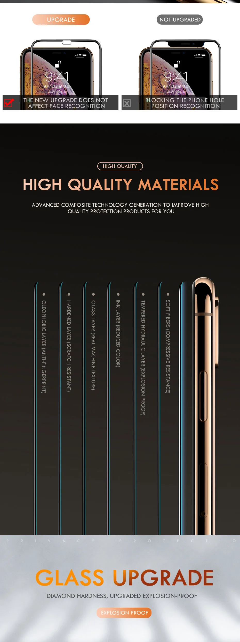 Закаленное стекло с закругленными краями 11D для iPhone 11 Pro XR XS Max X защита экрана Защитное стекло для iPhone 6 6S 7 8 Plus