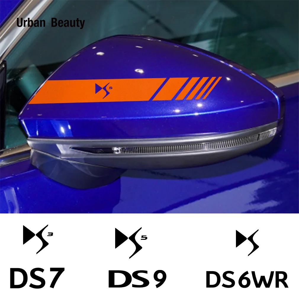 2 Pezzi Adesivi Per Specchietti Retrovisori Per Auto Decalcomanie Per Pellicola In Vinile Per Citroen Ds Ds3 Ds4 Ds5 Ds6 Ds7 Ds9 C2 C8 Cactus Ami Acce