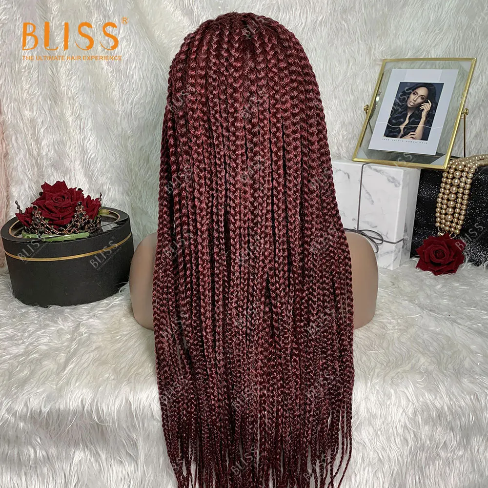 BLISS 24 дюйма синтетические парики для чернокожих Для женщин на крючках косички