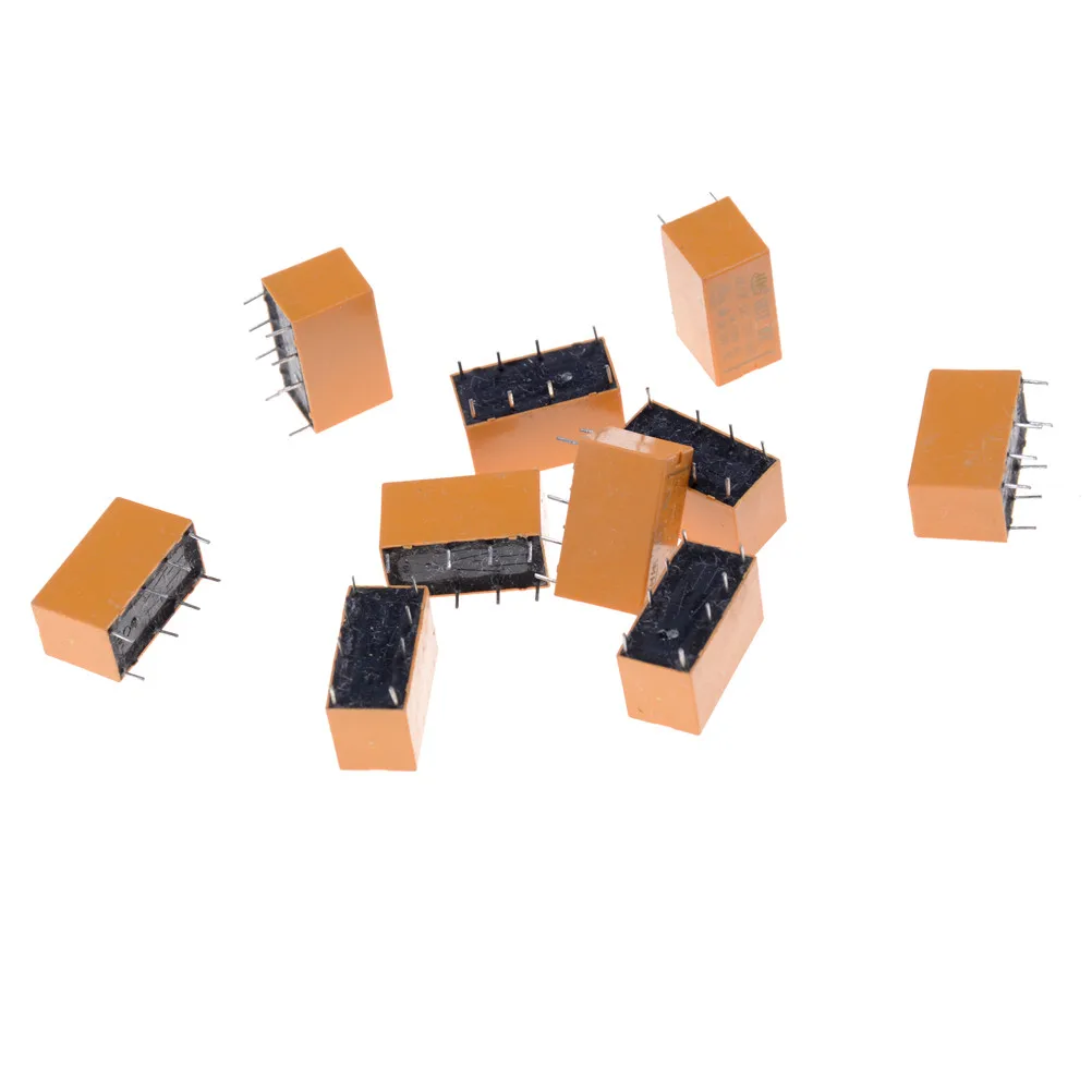 10 шт./лот для DC 12 В SHG катушки DPDT 8 Pin мини мощность реле PCB тип низкая цена