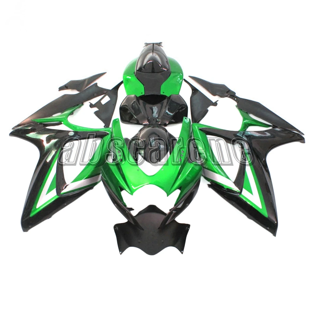 Инъекции полный обтекатель комплект для Suzuki GSXR600 GSXR750 K6 2006 2007 G-SXR600 06 07 ABS пластик мотоцикл капот зеленый черный