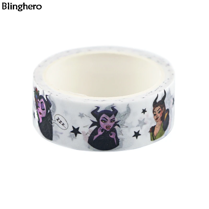 Blinghero Maleficent лента 15 мм X 5 м классная принцесса васи лента маскирующая лента клейкие ленты наклейки из бумаги васи канцелярская лента BH0477