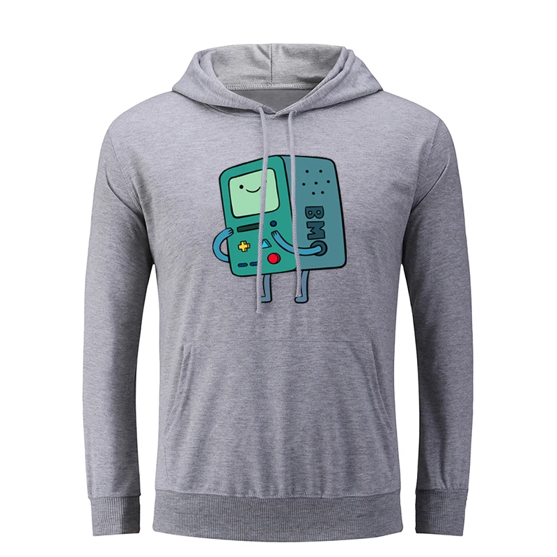 Симпатичные Beemo BMO Adventure Funny Time Hoodie FINN мужские графические толстовки струны пуловер с капюшоном Рождественский подарок - Цвет: icWM3002G