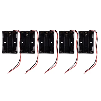 

5 PCS 3 x 1.5V AAA Battery Batteries Holder Case w Wire Leads