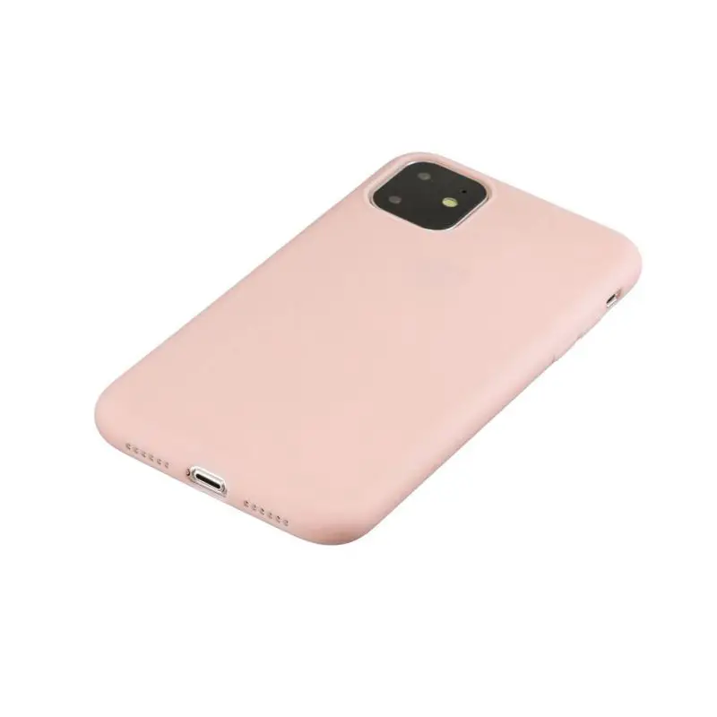Подходит для IPhone11Pro полный защитный чехол с держателем для телефона портативный простой защитный чехол для смартфона - Цвет: Розовый
