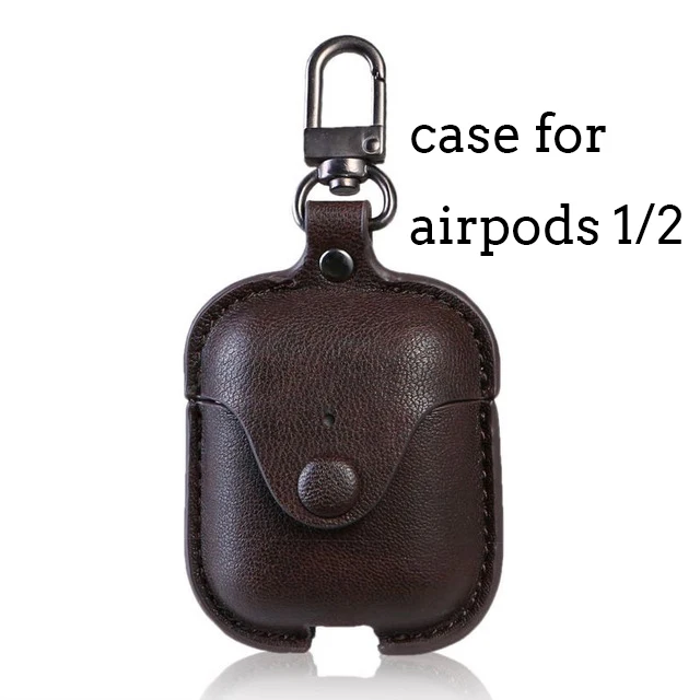 Coffee for pro Роскошный мягкий чехол для Apple Airpods, аксессуары, роскошный кожаный чехол для AirPods 2 pro, наушники 3, черный чехол с брелоком - Цвет: Coffee for pro