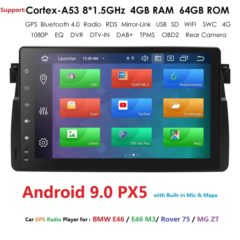 Flash Deal 2019 In Stock Car NO DVD Player for BMW E46 M3 Navigation Android 9.0 Wifi 4G GPS Autoaudio Radio RDS USB SWC RDS Map DVR DAB BT 0 Flash Deal 2019 In Stock Car NO DVD Player for BMW E46 M3 Navigation Android 9.0 Wifi 4G GPS Autoaudio Radio RDS USB SWC RDS Map DVR DAB BT 0