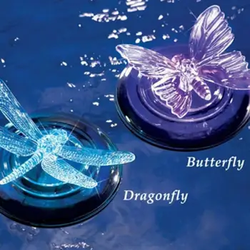 

Float Lamp Solar Led RGB Multi Color Change Butterfly Dragonfly Shape Outdoor Garden Swimming Fountain Pool Water Light Decora