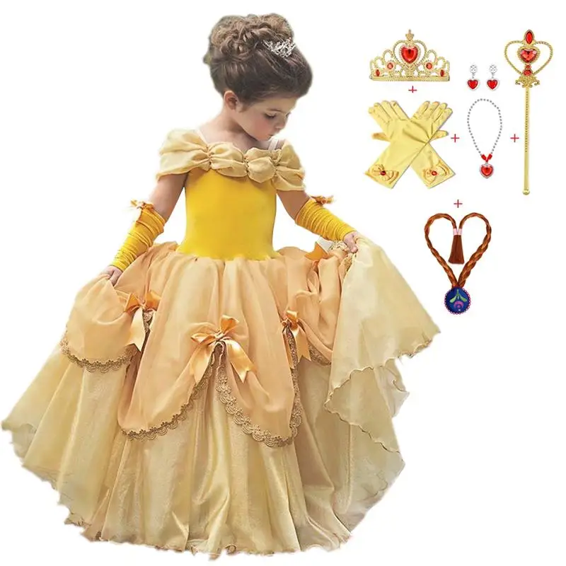 

Cinderella Dress Children Halloween Costume Kids Cosplay Dresses For Girls Fancy Party Christmas Princess Dress Girls Clothing