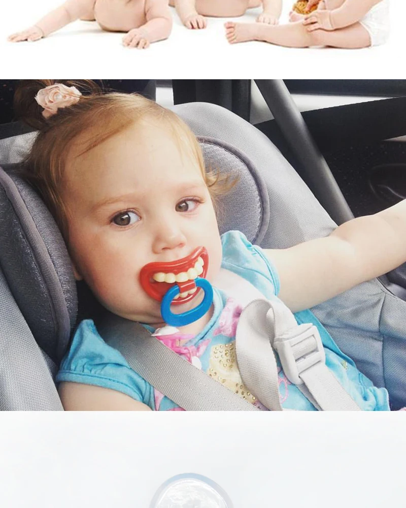 Pacifiers Funny Dummy Dummies Pacifier Novelty Buck Teeth Moustache