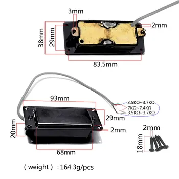 

Mini LP Guitar Humbucker Pickup Sealed Cover Replacement Accessories