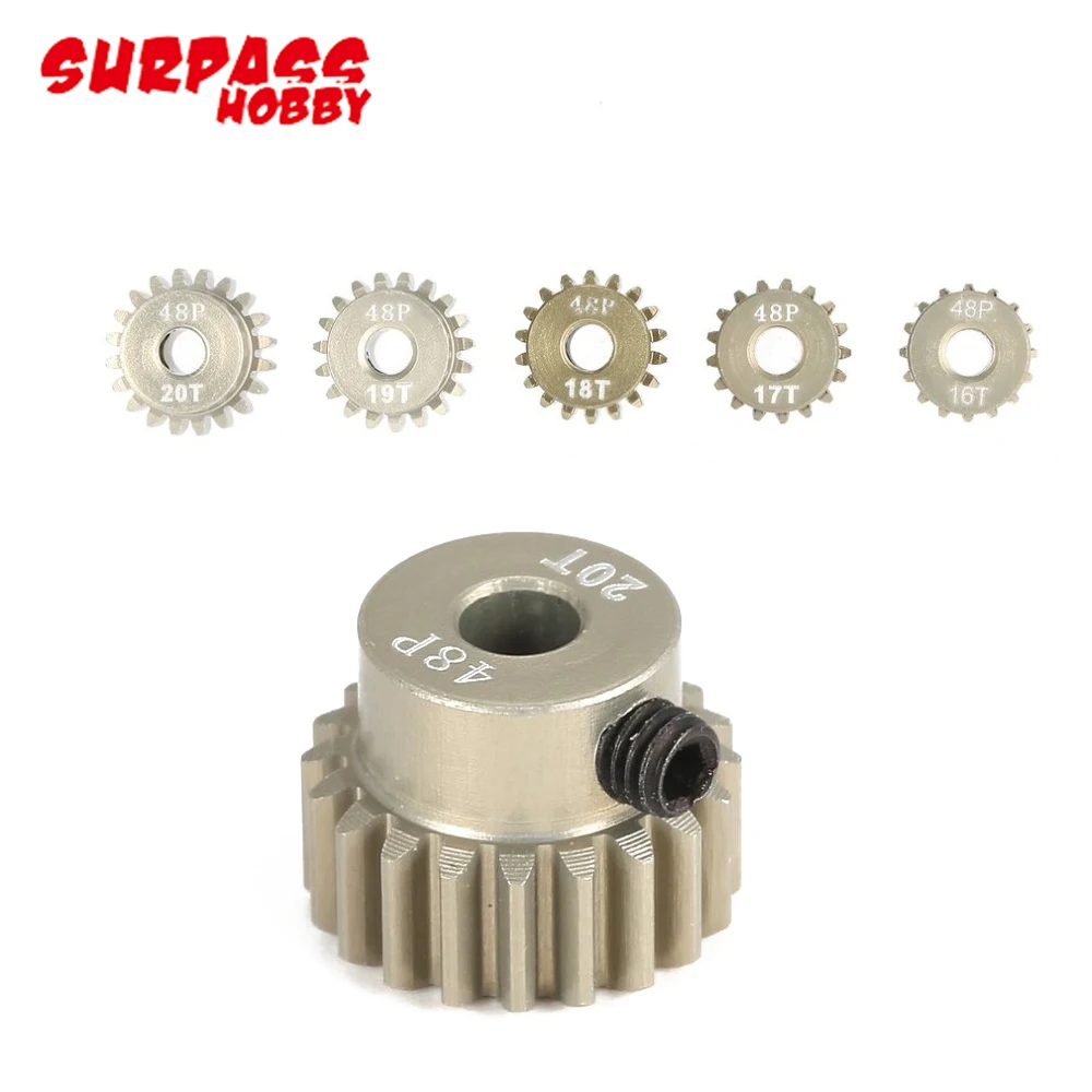 Gros plan sur pignons 48DP 26T-30T pour drone RC, détails des dents métalliques