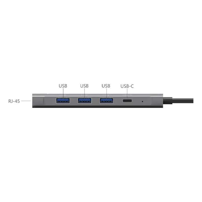9 в 1 USB TYPE-C концентратор 9 портов адаптер расширение док-станция максимальная поддержка 60 Вт 5 Гбит/с скорость передачи для ПК ноутбук