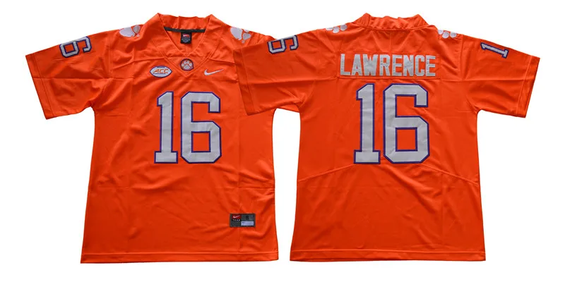 1 Мужские футболки Clemson Tigers 16 - Цвет: 1