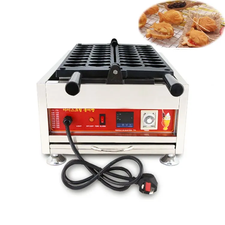 

Commercial Electric Small Taiyaki Maker Mini Fish Waffles Machine Baker Iron Fish Shaped Baked Cake small waffle maker equipment