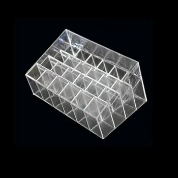 

24 Grids Lipstick Holder Makeup Lipstick Display Stand Storage Rack Makeup Organizer Acrylic Storage Box