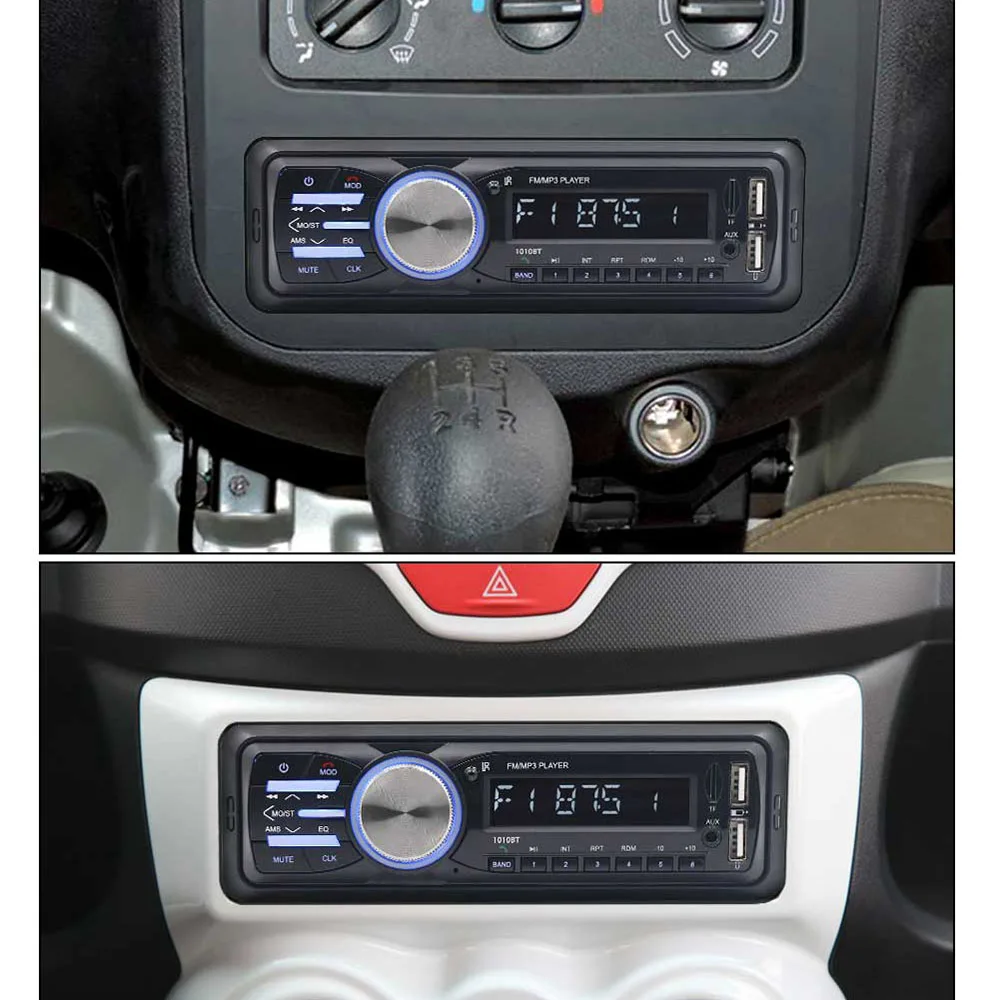 RS-1010BT 1 Din Bluetooth Автомобильный MP3-плеер Стерео аудио плеер с fm-радио AUX SD карта U диск Play ЖК-пульт дистанционного управления