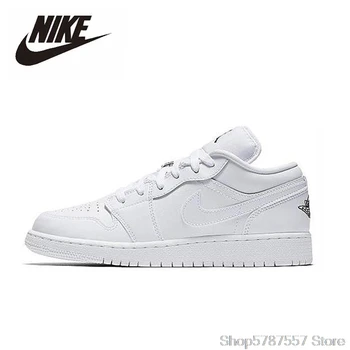 

Nike Air Jordan 1 Low White GS Basketball Shoes Men Women Outdoor Sneakers Sport Aj1 Shoes 553558-109