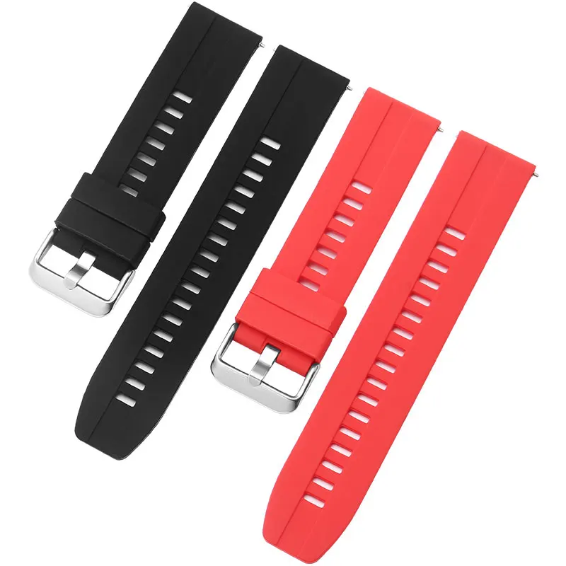 Смарт-часы аксессуары для Amazfit 2S Браслет Водонепроницаемый силиконовый ремешок сменная цепочка для часов 20 мм 22 мм Быстрый выпуск