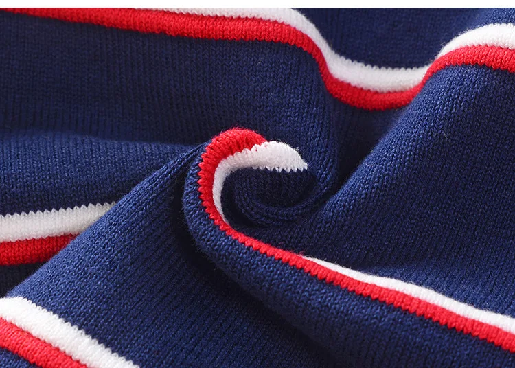 Autumn/winter Children's Sweater Single-layer Top Coat Striped Knitted Sweater Wholesale