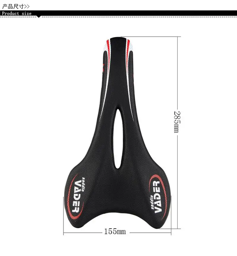Bike Saddle Vader MTB Road Bicycle Saddle Seat PU Leather selle light Cycling MTB Mountain Bike Seat Riding Saddle Seat VD-3411