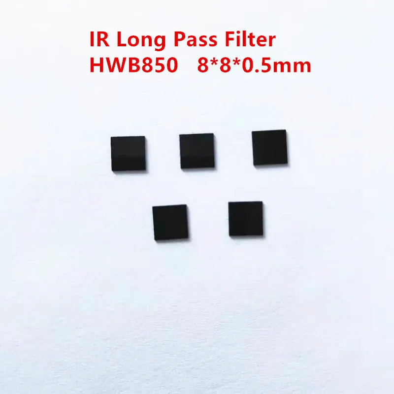 HWB850 RG850 8*8*0,5 мм 850nm ИК инфракрасный фильтр длинных частот Видимый светильник поглощающее стекло